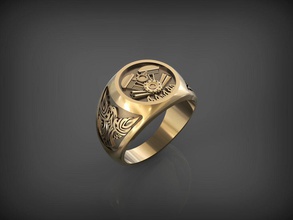 biker ring stl 3dm jewelry jewel jewellery clothing gold silver bike motorcyclist driver motorcycle moto racer characters rings 3d print model - Mito3D