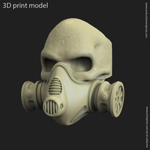 skull ring jewelry mask bikers vol1 sci fi science fiction hard surface mech silver gas fashion beauty accessory apparel jewel gang rider gangster rings 3d print model - Mito3D
