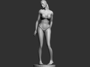 bikini de modélisation art femme biini sexy la pose mode l'anatomie femelle jeune fille l'homme caractère beauté corps sculptures 3d print model - Mito3D