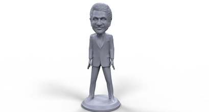 bill clinton stylized high quality 3d printable miniature art leader politician celebrity businessman usa american human man people person sculpture tabletop gift toy sculptures board game president 3d print model - Mito3D