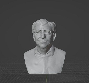 conta portões billgates microsoft Warren Buffett elonmusk jeffbezos investidor homem negocios markzuckerberg Zuckerberg arte esculturas 3d print model - Mito3D