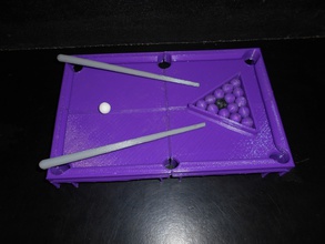 billarage billard table plastique balles bâtons jauge jeu famille boule pièces défi jeux jouets 3d print model - Mito3D