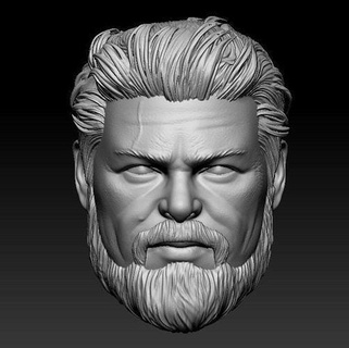 billy butcher - headsculpt action figures 3d print model toy toys games character printable figure game 3dprint 3d print model - Mito3D