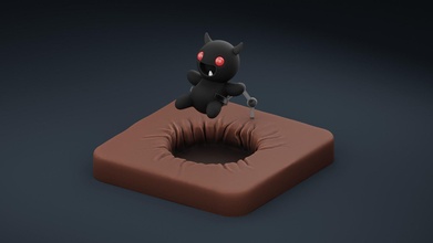 binding of isaac horn action figure toy art movable toys tboi collection sculpture game fa creature statue games accessories 3d print model - Mito3D