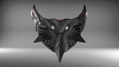 bio armor iii custom mask fan art gundam guyver covid 19 covid19 coronavirus airsoft wearable cosplay guyver3 hobby diy 3d print model - Mito3D