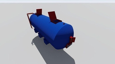 biologique paquet traitement technologie gaspillage l'eau boi isolé science ingénierie 3d print model - Mito3D