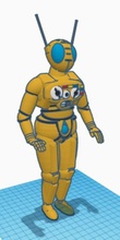 bioman peebo pebo robot droide vintage televisione giochi giocattoli 3d print model - Mito3D