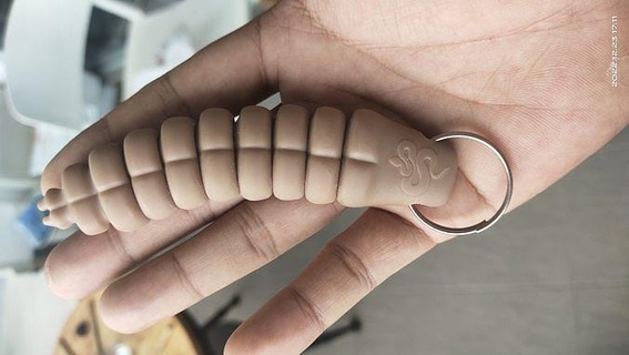 biyonik çıngıraklı yılan kuyruk anahtarlık çıngıraklı yılan anahtarlık biyonik hayvan Sanat hobi kendin yap hobi kendin yap 3d print model - Mito3D