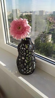 bionic vase 3d interior decor flowers house pla 3dprint printer houseware bouquet ergonomic 3d print model - Mito3D