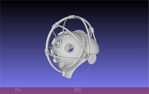 bioshock big daddy helmet 3d printing replica videogame costume tabletop diving games toys 3d print model - Mito3D