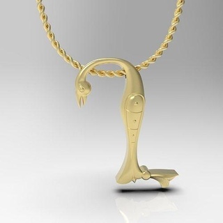 bird calligraphy alphabet armenian pendant x 3dprinted trchnagir fashion golden jewel birdcalligraphy letter jewelry printable printing font bail chain pendants 3d print model - Mito3D