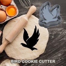 bird cookie cutter pastry dough biscuit sugar food cookies cutters animal mourning dove northern cardinal blue jay house kitchen dining 3d print model - Mito3D