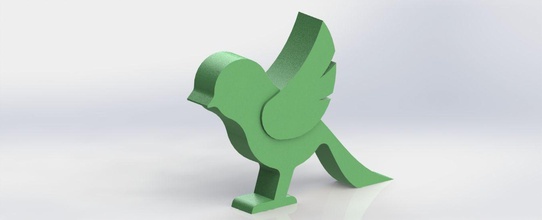 Vogel-Dekoration Haus - Spielzeug Tier Tiere 3dprinting Kinder Dekoration Schreibtisch Dekor 3d print model - Mito3D