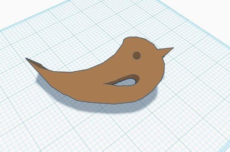 pájaro tope de la puerta casa aves bluebird twitterbird diy diversión lindo negocios niño otros 3d print model - Mito3D