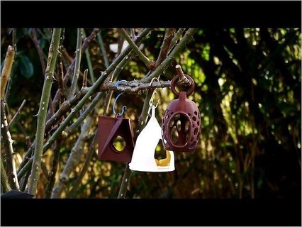 uccello alimentatore impostato natura animale giardino inverno esterno tealight balcone decorazione Casa arredamento 3d print model - Mito3D