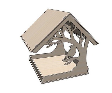 bird feeders printing library house architecture illustration science engineering 3d print model - Mito3D