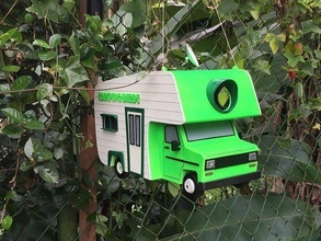 pájaro casa camper camioneta modelo nido animal pasatiempo bricolaje diy decoración 3d print model - Mito3D