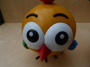 pássaro brinquedo pinguim frango garota filhote modelo galo bico personagem fofa diversão periquito bravo pássaros brinquedos jogos japão 3d print model - Mito3D