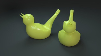 bird whistle - make sound like games-toys printable 3d model wishle games toys other 3d print model - Mito3D