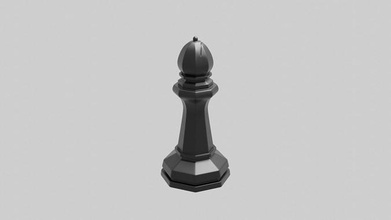 bishop chess coin 3dmodel 3dprintable 3dprinting game maxartist toy board games toys 3d print model - Mito3D