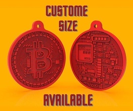 bitcoin 3d model coin symbol cryptocoin token gold crypo litecoin elithium science design designing money image sign retro illustration business abstract prize hobby diy hand tools 3d print model - Mito3D