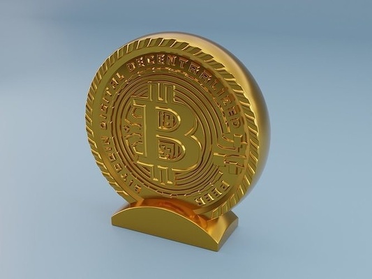 bitcoin crypto tasse 3d impression modèle décor logo décoration symbole trophée prix finance monnaie argent commerce exploitation minière entreprise commerçant investir maison 3d print model - Mito3D