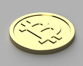 bitcoin begriff kalt lager münze btc krypto kryptowährung coldwallet blockchain hobby diy 3d print model - Mito3D