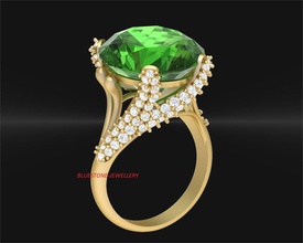 bj-ladies ring 139 jewellery ladies wedding engagement diamond 3dprint printable stl female jewelry 3dring rings gold silver bluestone fashion bestprice free 3d print model - Mito3D