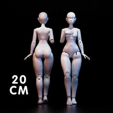 bjd oyuncak bebek magna 20cm kadın kız vücut basılı yazdırılabilir yazdır oyunlar oyuncaklar 3d print model - Mito3D