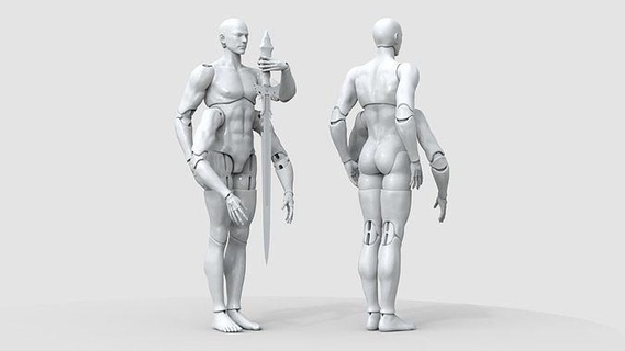 bjd doll tarot character justice carley ball joint human 3d printing mannequin body structure art sculptures figure template jointed uniform man boy 3d print model - Mito3D