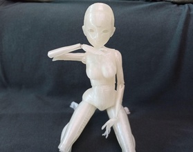 bjd jennifer figurilla escultura mujer decoración moda pasatiempo bricolaje diy mano herramientas 3d print model - Mito3D