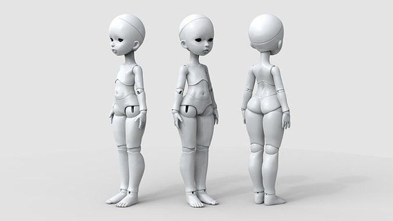 bjd móvel junta boneca mayra bola humano 3d impressão manequim corpo estrutura arte esculturas figura modelo articulado lindo uniforme menina mulher senhora brinquedo 3d print model - Mito3D