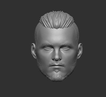 bjorn ironside - headsculpt action figures 3d print model toy toys games printable accessories figure boy character game movie vikings 3d print model - Mito3D
