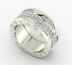 bl ring jewelry diamond wedding gold jewellery fashion challenge rings 3d print model - Mito3D