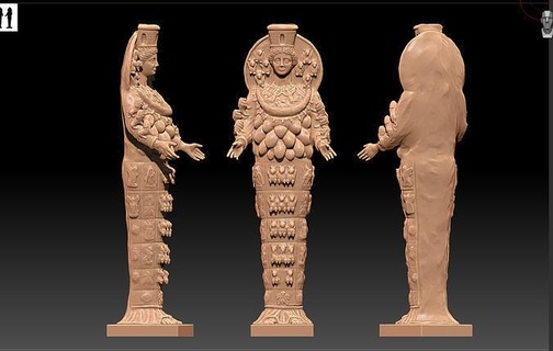 Preto Artemis artemis negra museu peça mobília interior personagem história religião Deus grego deusa branco moderno Projeto estátua escultura figura mulher arte esculturas 3d print model - Mito3D