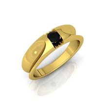 negro centrar anillo joya compromiso Boda joyería plata oro enganchar Moda libra esterlina blanco diamante colgante pendiente collar belleza 3d print model - Mito3D