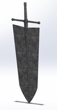 siyah yonca asta iblis katil kılıç anime kostüm oyunu moda 3d print model - Mito3D