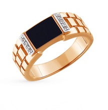 émail noir anneau de mariage des hommes bijoux l'anneau joyau l'émail or le diamant la mode bande formen goldring conception les anneaux imprimable l'engagement 3d print model - Mito3D