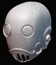 schwarz krone maske höllenjunge helm cosplay spielzeug 3d modell spiele spielzeuge 3d print model - Mito3D