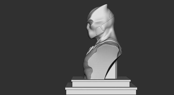 siyah panter Sanat büst hayret Panter çizgi roman heykel insan heykeller Yenilmezler minyatürler figürinler karakter kral Wakanda 3d print model - Mito3D
