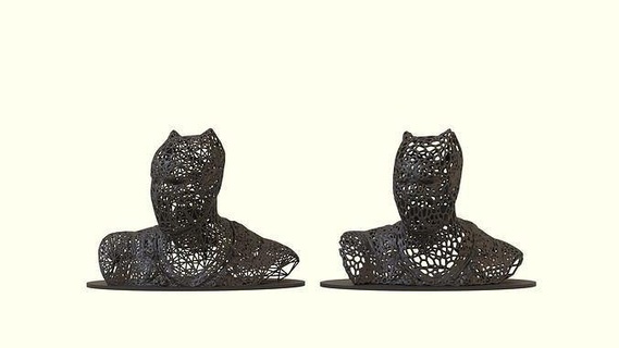 siyah panter büst heykel Panter süper kahraman Voronoi hayret çizgi roman Wakanda Chadwick sivil mcu minyatürler figürinler oyunsonu Sanat Yenilmezler heykeller 3d print model - Mito3D