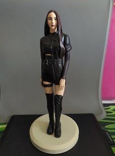 negro rosado jisoo ventilador arte blackpink jennie rosa lisa matar amor coreano kpop fan niña mujer moda esculturas 3d print model - Mito3D