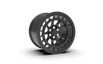 negro rinoceronte rueda borde neumático camión aluminio imprimible pasatiempo bricolaje diy automotor 3d print model - Mito3D