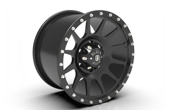 black rock omega satin wheel rhino rim stain printable scalable tire tyre hobby diy automotive 3d print model - Mito3D