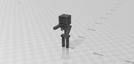 noir squelette minecraft 3d monstre monstres brillant réaliste unrealengine4 jeux jouets 3d print model - Mito3D