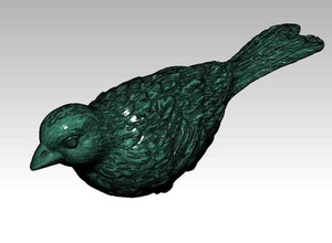 blackbird sanat izole edilmiş kümes hayvanları çanak çömlek tüy kuş yakın çekim clay yaban hayatı heykeller 3d print model - Mito3D