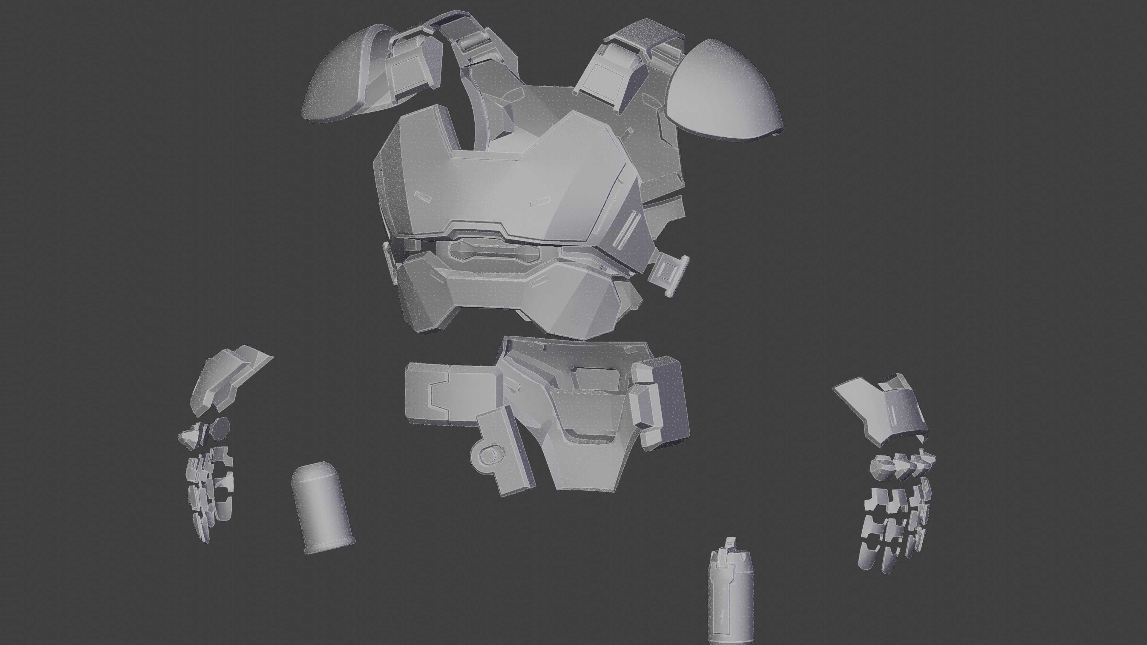 orologio nero reyes armatura overwatch cosplay mietitrice oggetti scena 3dprinting giochi giocattoli 3D print model - Mito3D