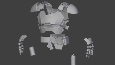 schwarze reyes rüstung overwatch cosplay sensenmann requisiten 3dprinting spiele spielzeuge 3d print model - Mito3D