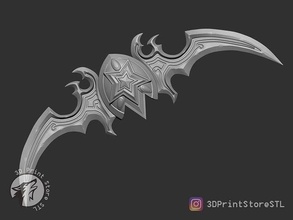 blade azzinoth warcraft - fan art frostmourne lichking wow sword arthas warrior knight weapon shield accessories cosplay halloween toys 3dprint military equipment games 3d print model - Mito3D