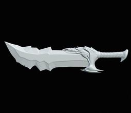espada of caos kratos bladeofchaos dios guerra juegos juguetes 3d print model - Mito3D